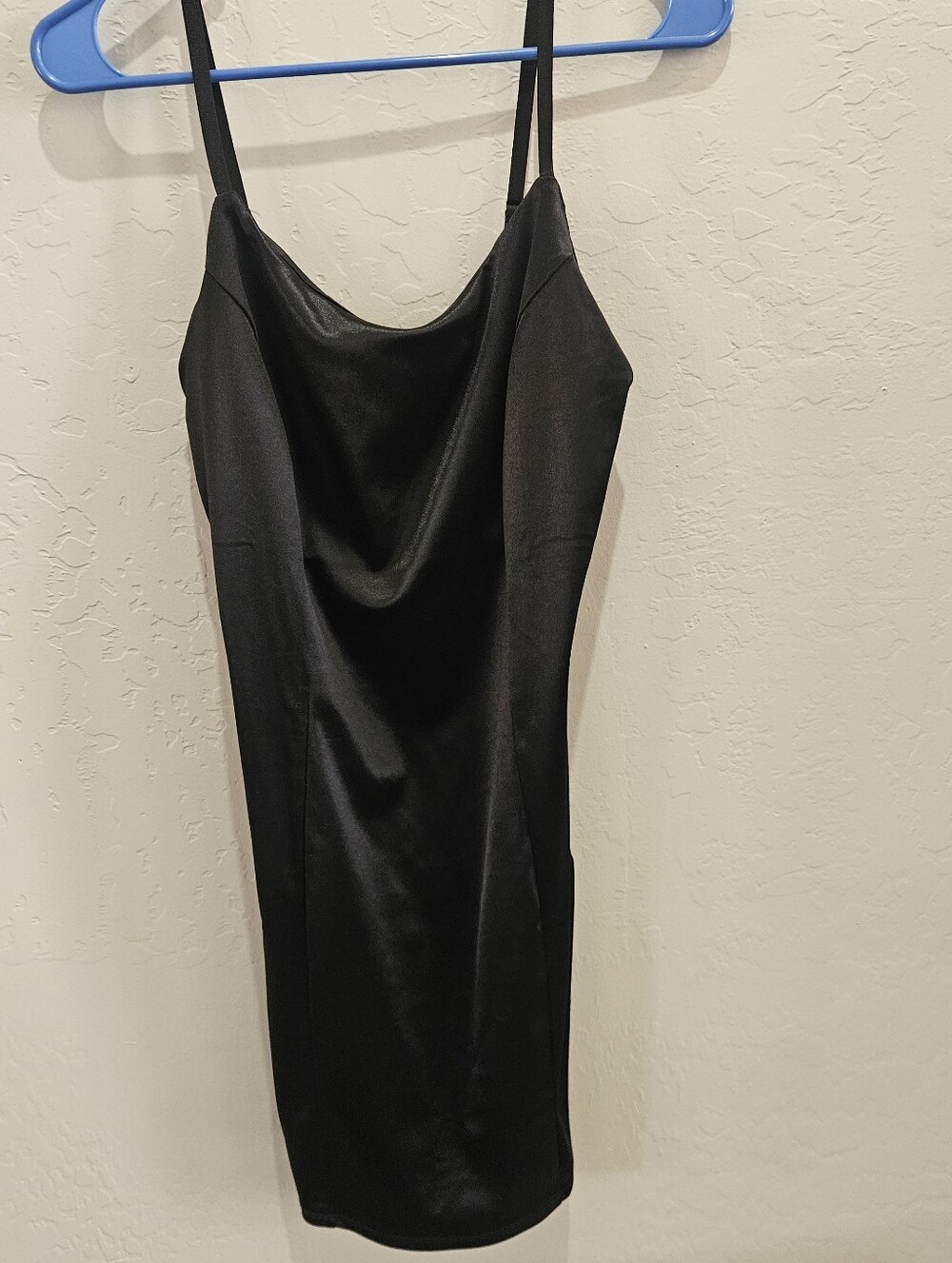 IRIS Black Satin Womenโs Shoulder Bag